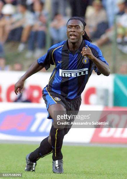 Clarence Seedorf of FC Internazionale in action during the Serie A 2001, Italy.