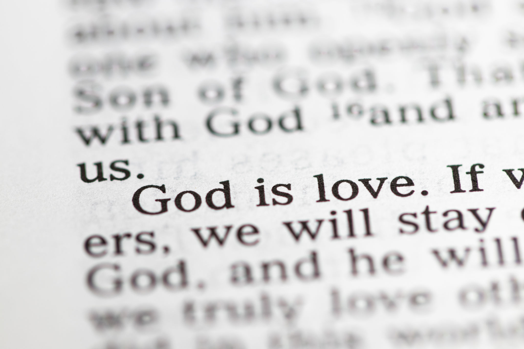 Biblical text. God is love. Christian concept Biblical text. God is love. Christian concept