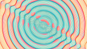 3D wavy background with ripple effect. Vector illustration with particle.