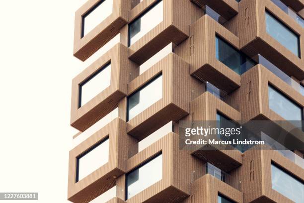 apartment building in stockholm - stockholm building stock pictures, royalty-free photos & images
