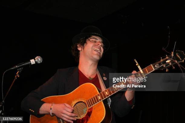 Langhorne Slim performs at The Cutting Room on March 6, 2008 in New York City.