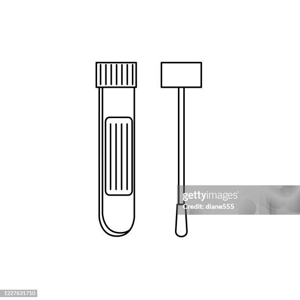 coronavirus test icon - coronavirus test stock illustrations