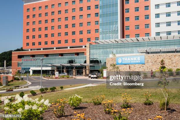 Mission Hospital stands in Asheville, North Carolina, U.S., on Wednesday, July 15 2020. At least 93,426 people in North Carolina have tested positive...