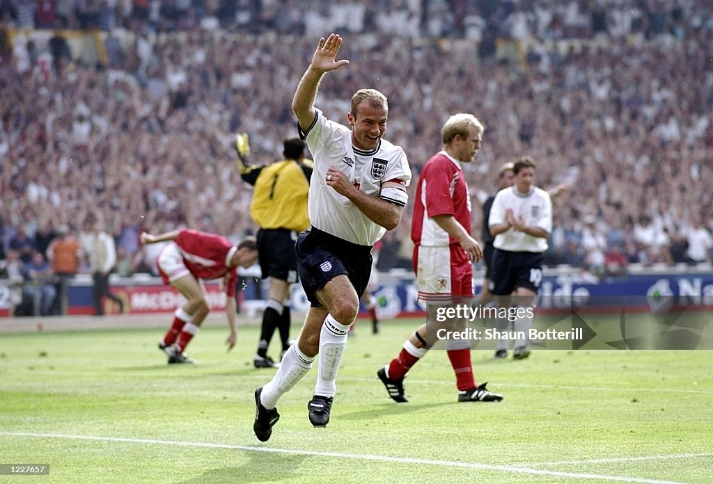 Alan Shearer of England