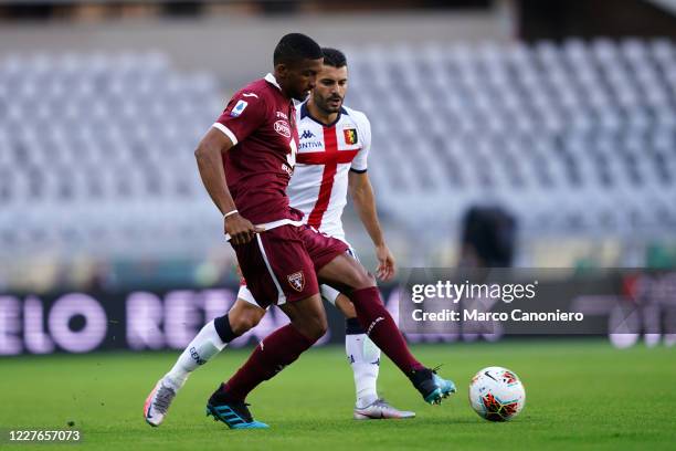 Gleison Bremer of Torino FC in action during the Serie A match between Torino Fc and Genoa Cfc. . Torino Fc wins 3-0 over Genoa Cfc.