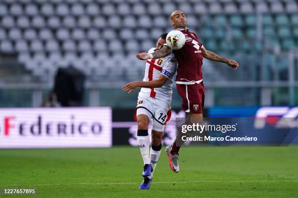 Simone Zaza of Torino FC in action during the Serie A match between Torino Fc and Genoa Cfc. . Torino Fc wins 3-0 over Genoa Cfc.