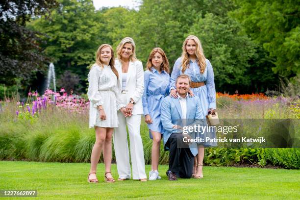 King Willem-Alexander of The Netherlands, Queen Maxima of The Netherlands, Princess Amalia of The Netherlands, Princess Alexia of The Netherlands and...