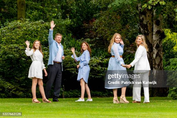 King Willem-Alexander of The Netherlands, Queen Maxima of The Netherlands, Princess Amalia of The Netherlands, Princess Alexia of The Netherlands and...