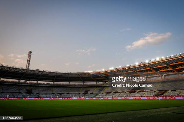 General view of empty seats at the stadio Olimpico Grande Torino during the Serie A football match between Torino FC and Genoa CFC. Italian football...
