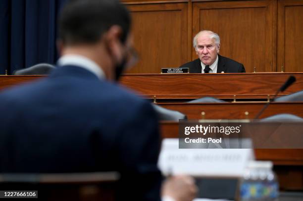 Representative Steve Chabot, and ranking member of the House Small Business Committee, speaks as Steven Mnuchin, U.S. Treasury secretary, left,...