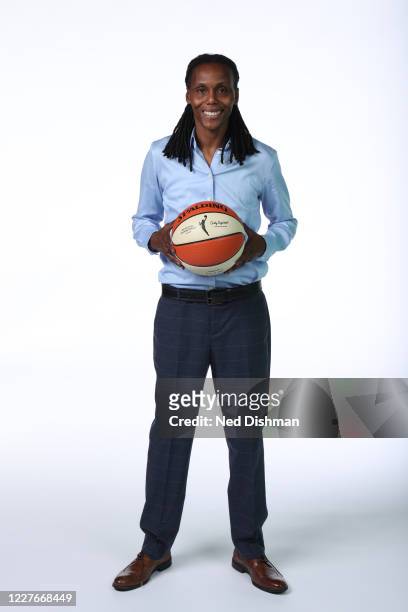 Crystal Robinson of the Dallas Wings poses for a portrait during Media Day on July 16, 2020 at IMG Academy in Bradenton, Florida. NOTE TO USER: User...