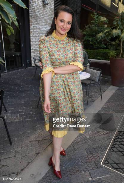 Gizzi Erskine attends the launch of Giz & Green Pizza Pies Pop-Up at Passo on July 17, 2020 in London, England.