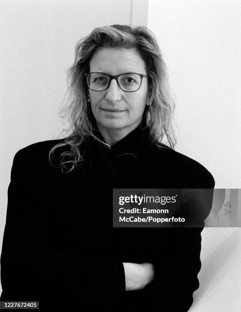 Annie Leibovitz, American photographer, circa 1992. Leibovitz is best-known for her portraits of celebrities, as well as politicians and royalty. One...