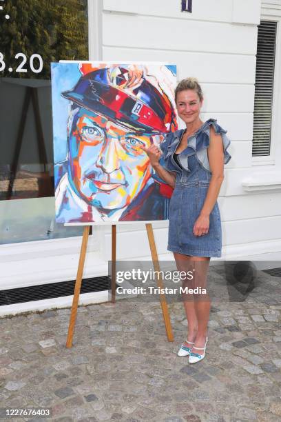 Rhea Harder-Vennewald during the Bruno F. Apitz exhibition opening on July 17, 2020 in Hamburg, Germany.