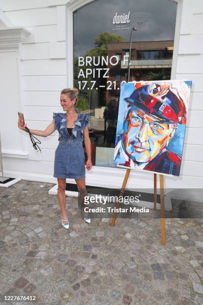 Rhea Harder-Vennewald during the Bruno F. Apitz exhibition opening on July 17, 2020 in Hamburg, Germany.