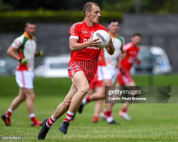 Wicklow , Ireland - 17 July 2020; Paddy O'Rourke of Tinahely in action against Kiltegan during the Wicklow County Senior Football Championship Round...