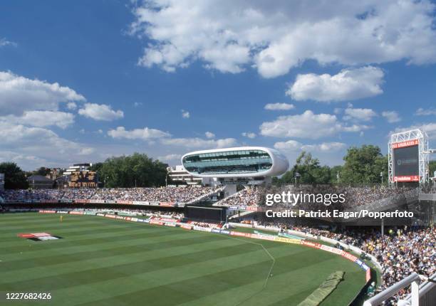 General view of the new NatWest Media Centre between the packed Compton and Edrich Stands during the World Cup Super Six match between Australia and...