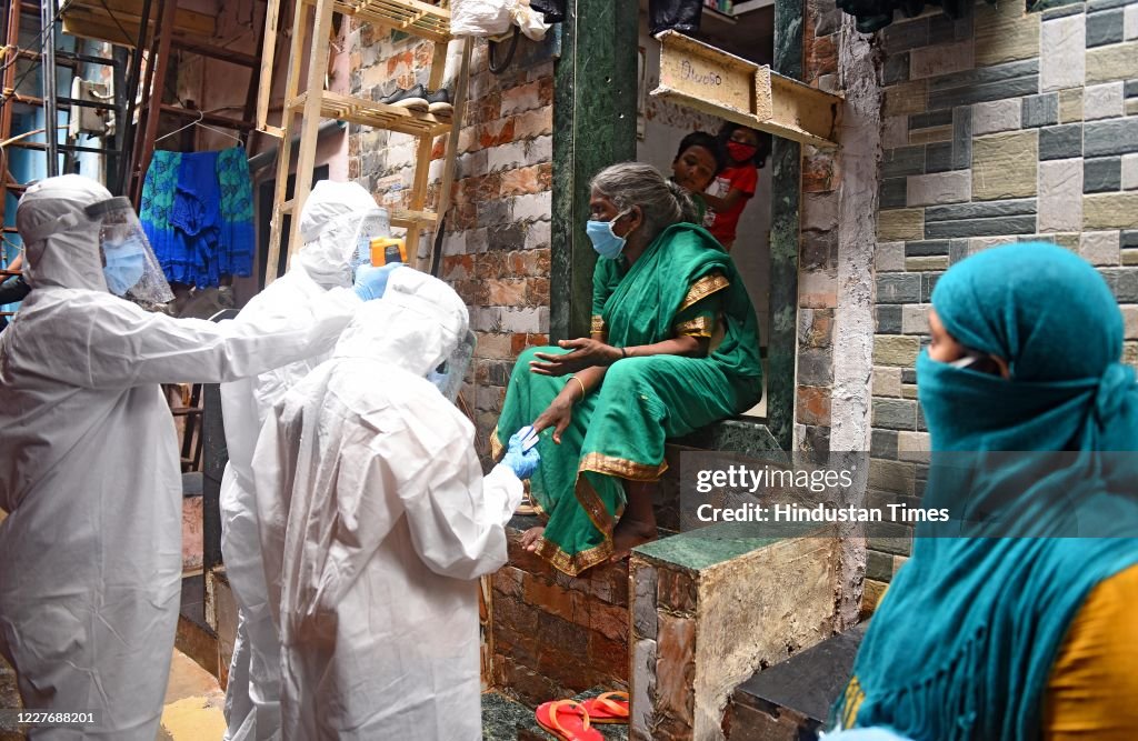 Medical Team Conducts COVID-19 Coronavirus Test
