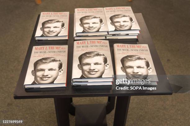 Mary L. Trump's new book about the U.S. President Donald J. Trump is on display at Barnes & Noble store on Broadway in Manhattan. Book is on sale in...