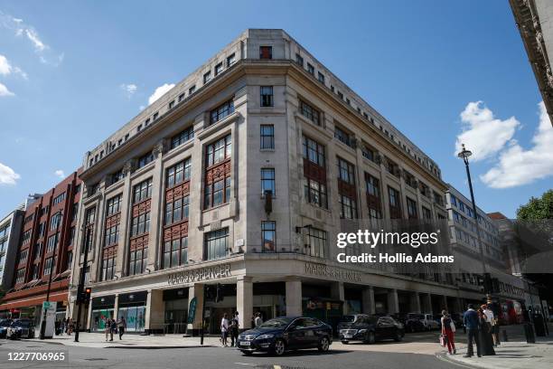 The Marks & Spencer store on Oxford Street on July 20, 2020 in London, United Kingdom. Marks & Spencer are expected to cut 950 jobs due to the...