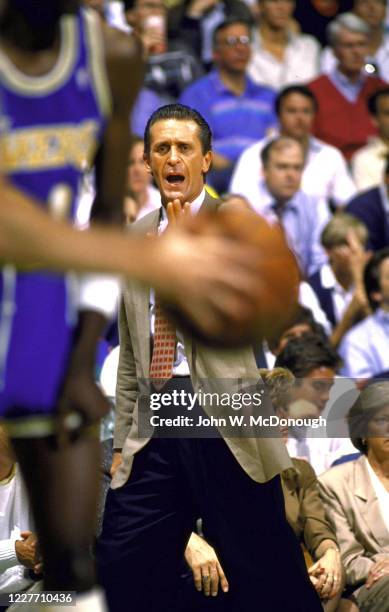 Pat Riley Sidelines Scream Seattle Photos and Premium High Res Pictures - Getty Images