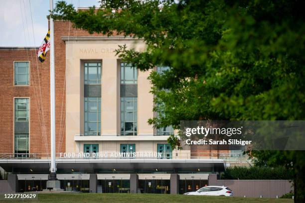 The exterior of the Food And Drug Administration headquarters is seen on July 20, 2020 in White Oak, Maryland.