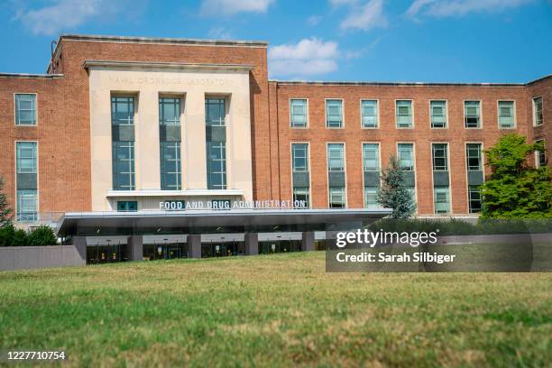 The exterior of the Food And Drug Administration headquarters is seen on July 20, 2020 in White Oak, Maryland.