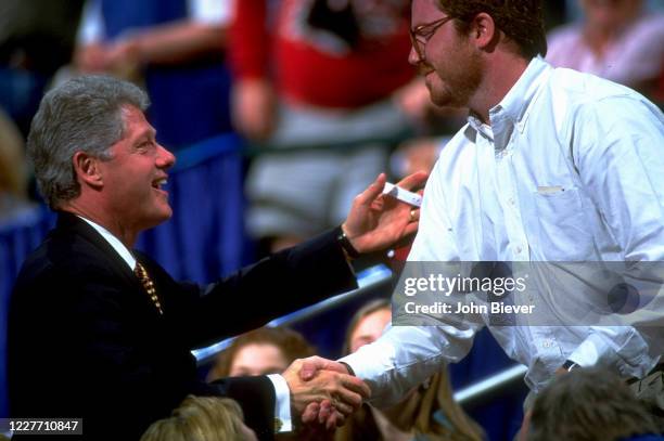 Bill Clinton Razorbacks 66 President Clinton At Ncaa Photos & High Res Pictures - Getty Images