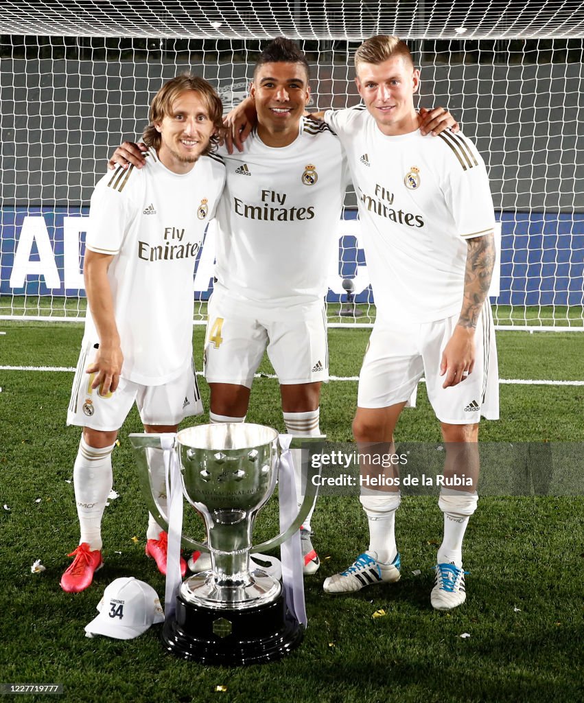 Real Madrid Celebrates Winning La Liga 2020