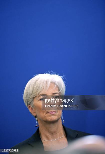 La ministre de l'Economie Christine Lagarde assiste, le 17 septembre 2009 à paris, à la remise du prix de l'Audace Créatrice 2009, qui récompense...