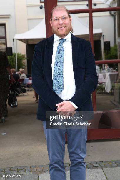 Halifax Sachs, son of Gunter and Mirja Sachs, attends the exhibition "Gunter Sachs - Kamerakunst" at Kuenstlerhaus am Lenbachplatz on July 21, 2020...