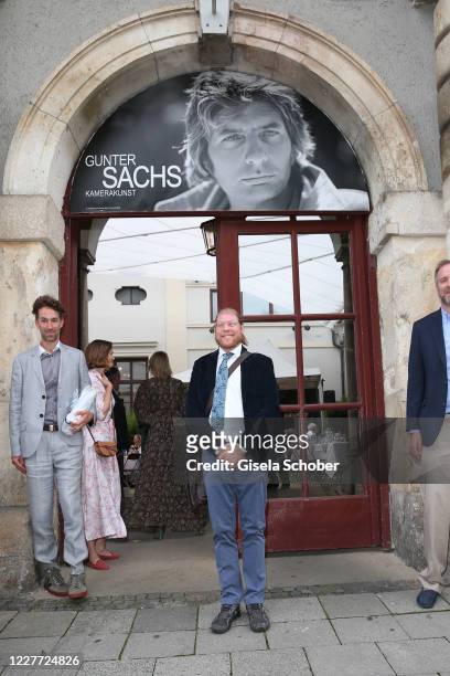Halifax Sachs, son of Gunter and Mirja Sachs, attends the exhibition "Gunter Sachs - Kamerakunst" at Kuenstlerhaus am Lenbachplatz on July 21, 2020...