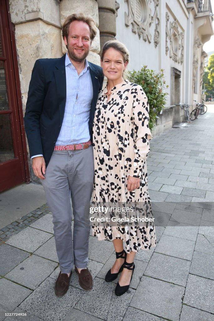 Ferdinand Graf von Spreti and his wife attend the opening of the