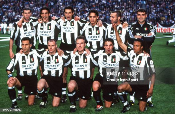 Team Juventus Turin line up during the UEFA Champions League Final match between Juventus Turin and Real Madrid, at Amsterdam Arena, Amsterdam,...