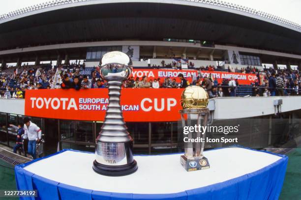 Illustration trophy during the Intercontinental Cup, Toyota Cup, match between Juventus and Argentinos Juniors, at National Stadium, Tokyo, Japan on...
