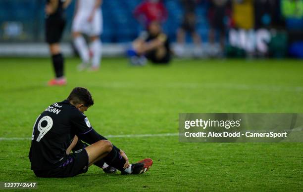 Charlton Athletic's Albie Morgan reacts after the game during the Sky Bet Championship match between Leeds United and Charlton Athletic at Elland...