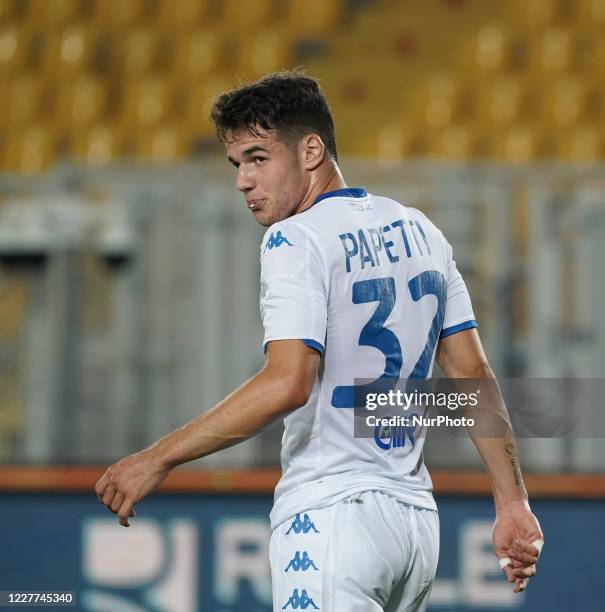 Andrea Papetti of Brescia FC during the Serie A match between US Lecce and Brescia FC on July 22, 2020 stadium &quot;via del Mare&quot; in Lecce,...