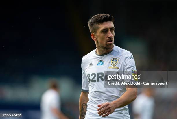 Leeds United's Pablo Hernandez during the Sky Bet Championship match between Leeds United and Charlton Athletic at Elland Road on July 22, 2020 in...