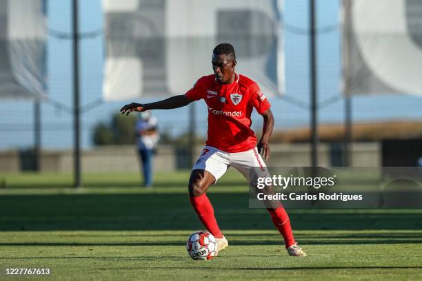 OEiRAS, PORTUGAL Zaidu Sanusi of CD Santa Clara during the Liga Nos match berween CD Santa Clara and Vitoria SC at Estadio Cidade de Futebol on July...