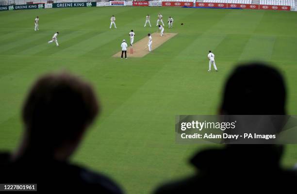 View of the action from the crowd during the friendly match at the Kia Oval, London.