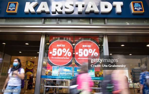 General view of a Karstadt store on July 27, 2020 in Bonn, Germany.