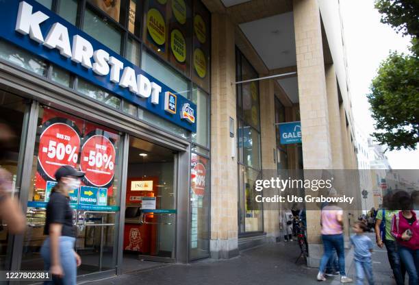 General view of a Karstadt store on July 27, 2020 in Bonn, Germany.