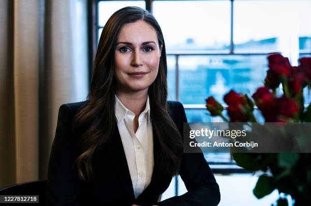 Prime Minister of Finland Sanna Marin poses for a portrait on January 31, 2020 in Helsinki, Finland.