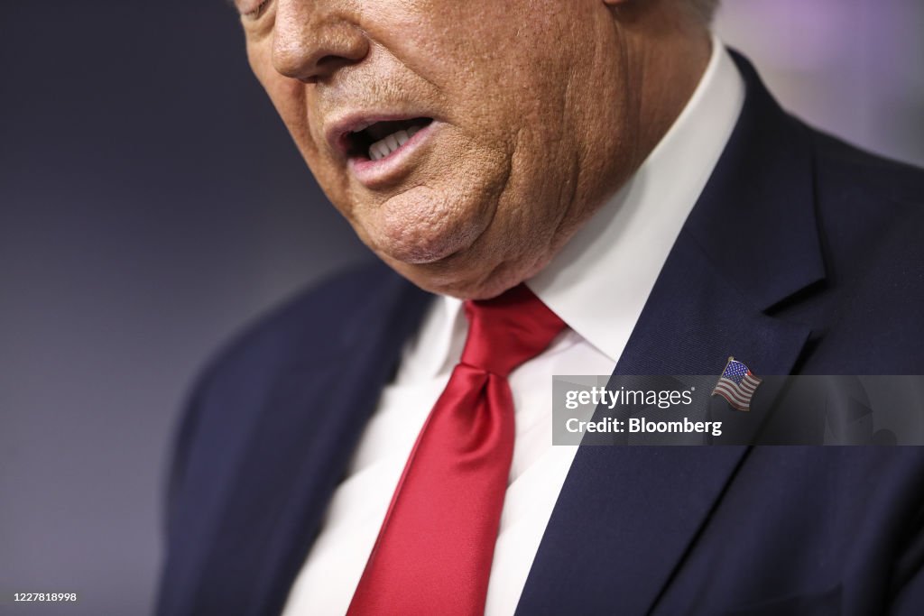 President Trump Holds News Conference In Brady Press Briefing Room