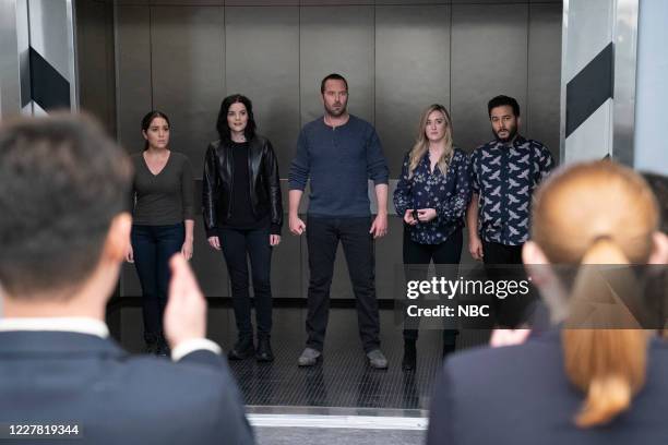 Iunne Ennui" Episode 511 -- Pictured: Audrey Esparza as Tasha Zapata, Jaimie Alexander as Jane Doe, Sullivan Stapleton as Kurt Weller, Ashley Johnson...