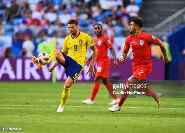 Marcus Berg during the FIFA World Cup match England versus Sweden at Samara Arena, Samara, Russia on July 7, 2018.