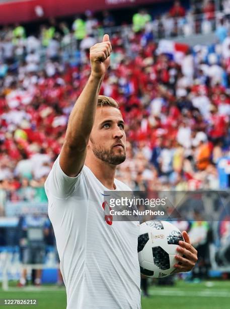Harry Kane of England after the FIFA World Cup match England versus Panama at Nizhny Novgorod Stadium, Nizhny Novgorod, Russia on June 24, 2018.