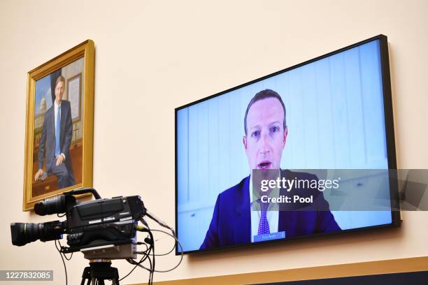 Facebook CEO Mark Zuckerberg testifies before the House Judiciary Subcommittee on Antitrust, Commercial and Administrative Law on Online Platforms...