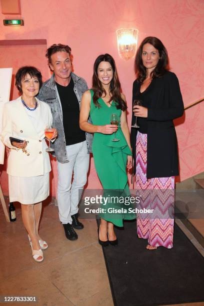 Simone Rethel, Pascal Breuer, Anna Lena Class and Susu Padotzke during the premiere of the theatre play "Schwiegermutter und andere Bosheiten" at...