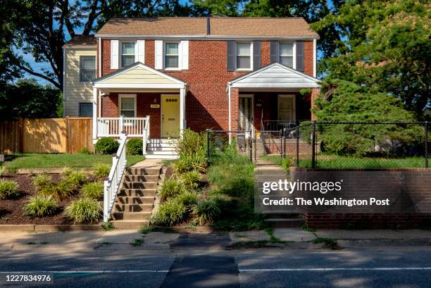 Duplex in the Jefferson Manor neighborhood in Alexandria, Virginia on July 21, 2020.